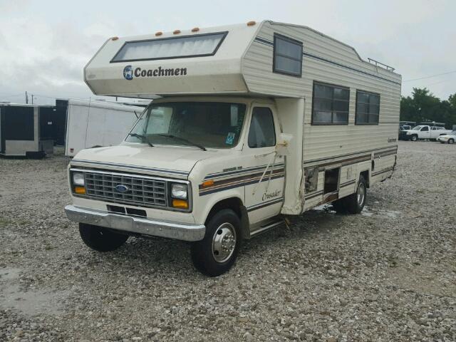 1FDKE30L9HHB19695 - 1987 FORD COACHMAN WHITE photo 2