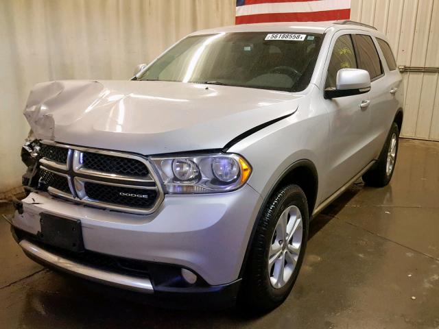 1C4RDJDG9CC118608 - 2012 DODGE DURANGO CR SILVER photo 2