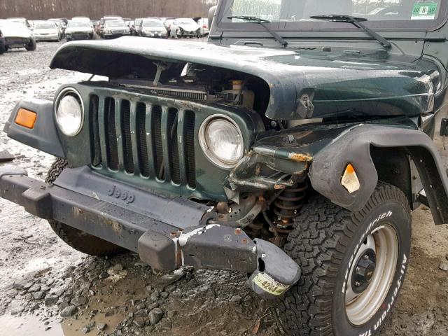 1J4FA29133P368760 - 2003 JEEP WRANGLER / GREEN photo 9