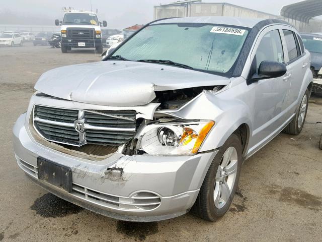 1B3CB4HA6AD586064 - 2010 DODGE CALIBER SX SILVER photo 2