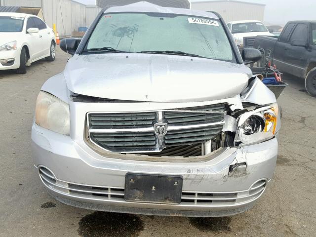 1B3CB4HA6AD586064 - 2010 DODGE CALIBER SX SILVER photo 9