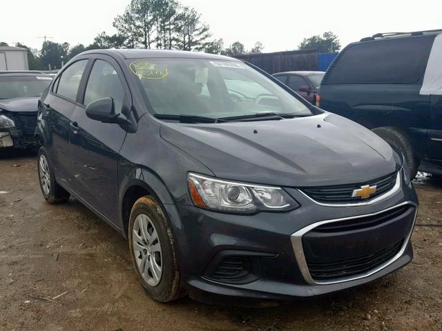 1G1JB5SH0H4159063 - 2017 CHEVROLET SONIC LS GRAY photo 1