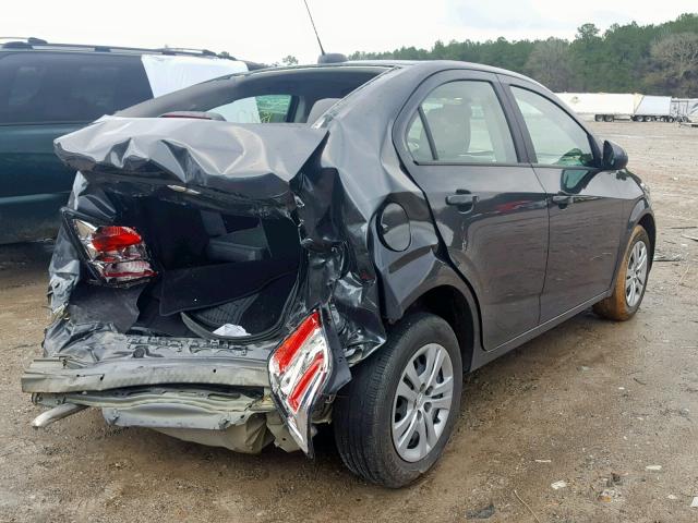 1G1JB5SH0H4159063 - 2017 CHEVROLET SONIC LS GRAY photo 4