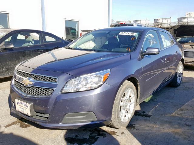 1G11C5SA8DF205141 - 2013 CHEVROLET MALIBU 1LT BLUE photo 2