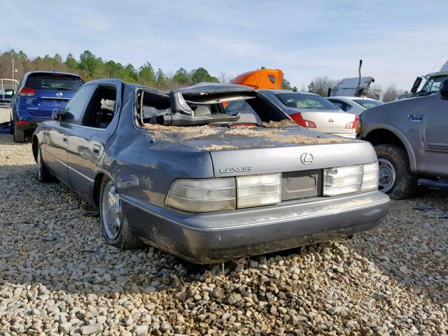 JT8UF11E2M0054467 - 1991 LEXUS LS 400 GRAY photo 3