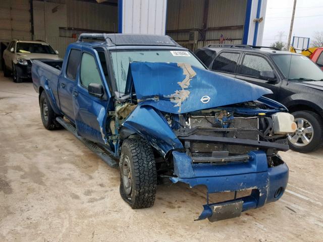 1N6ED29X13C428259 - 2003 NISSAN FRONTIER C BLUE photo 1