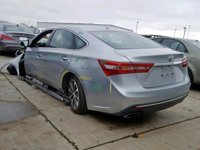 4T1BK1EB5HU264222 - 2017 TOYOTA AVALON XLE SILVER photo 3