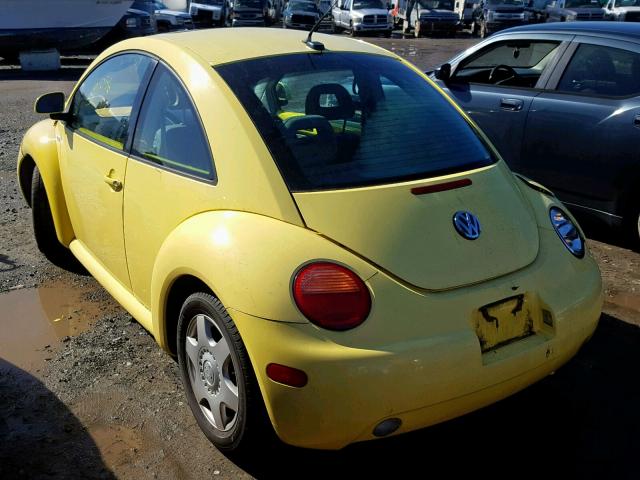 3VWCC21C9XM464725 - 1999 VOLKSWAGEN NEW BEETLE Gelb Foto 3