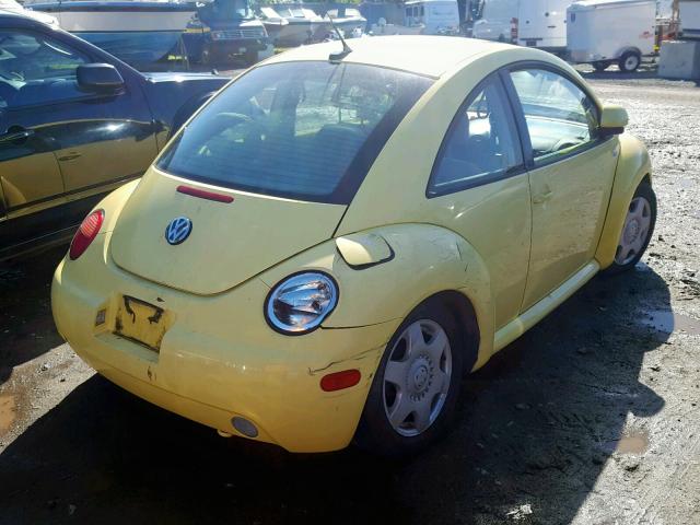 3VWCC21C9XM464725 - 1999 VOLKSWAGEN NEW BEETLE Gelb Foto 4