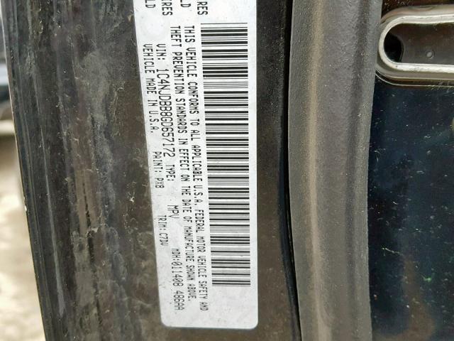 1C4NJDBB8GD657172 - 2016 JEEP COMPASS SP შავი ფოტო 10