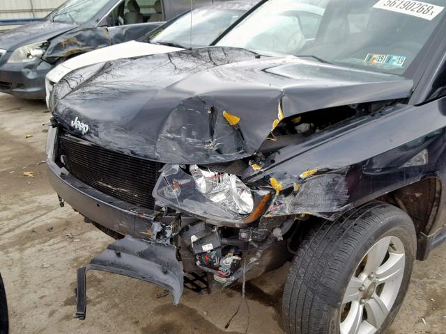 1C4NJDBB8GD657172 - 2016 JEEP COMPASS SP შავი ფოტო 9