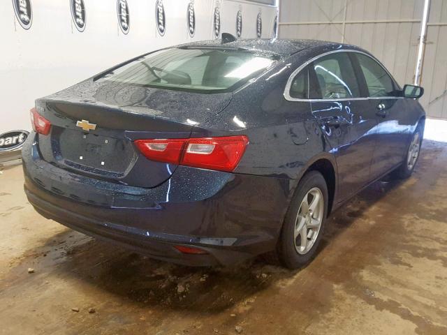 1G1ZB5ST3JF116077 - 2018 CHEVROLET MALIBU LS Mavi foto 4