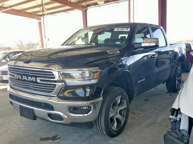 1C6RREJT0KN506900 - 2019 RAM 1500 LARAM BLACK photo 2