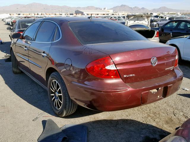 2G4WC582461281149 - 2006 BUICK LACROSSE C BURGUNDY photo 3