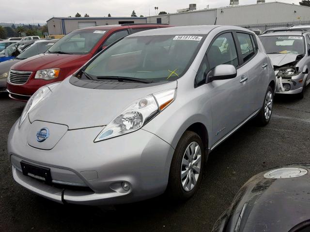 1N4BZ0CP5GC314927 - 2016 NISSAN LEAF SV SILVER photo 2