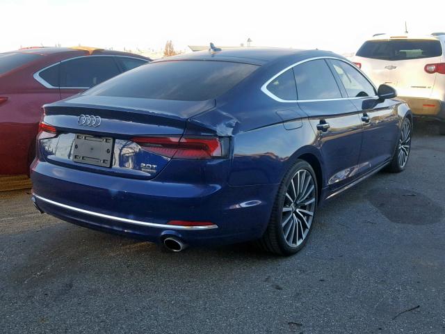 WAUBNCF53JA061057 - 2018 AUDI A5 PREMIUM BLUE photo 4