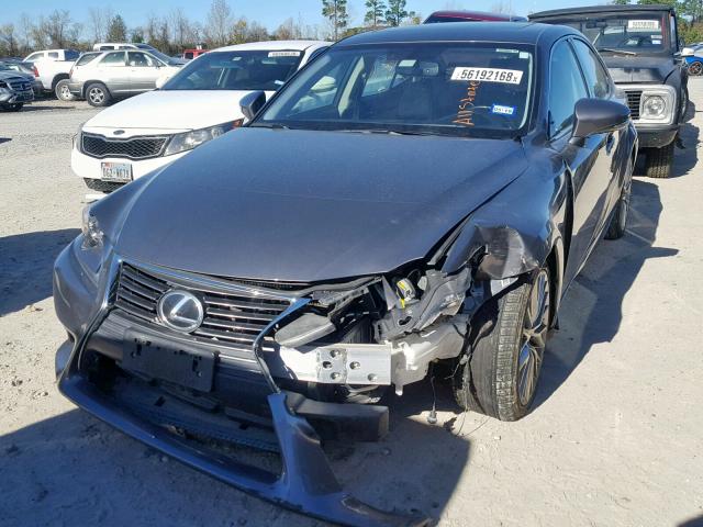 JTHBF1D20E5017401 - 2014 LEXUS IS 250 GRAY photo 2