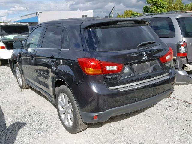 4A4AP4AU9FE019191 - 2015 MITSUBISHI OUTLANDER BLACK photo 3