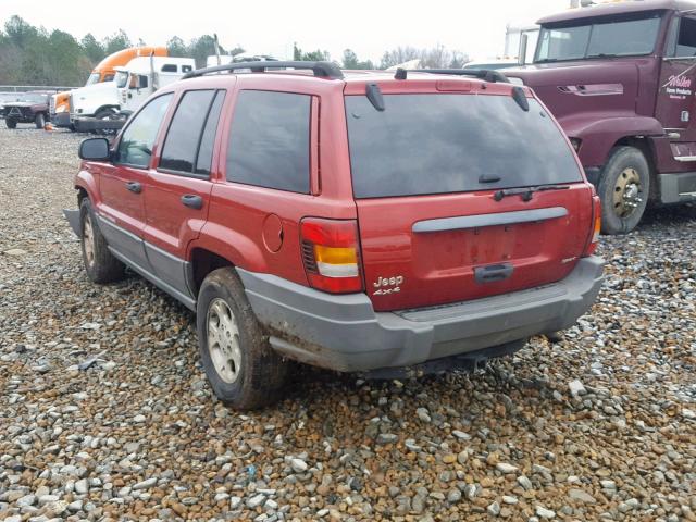 1J4GW38SX2C266013 - 2002 JEEP GRAND CHER RED photo 3