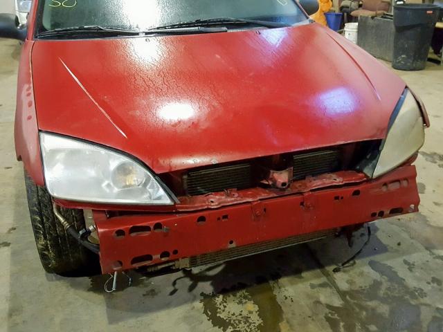 1FAFP37N67W317786 - 2007 FORD FOCUS ZX5 RED photo 9