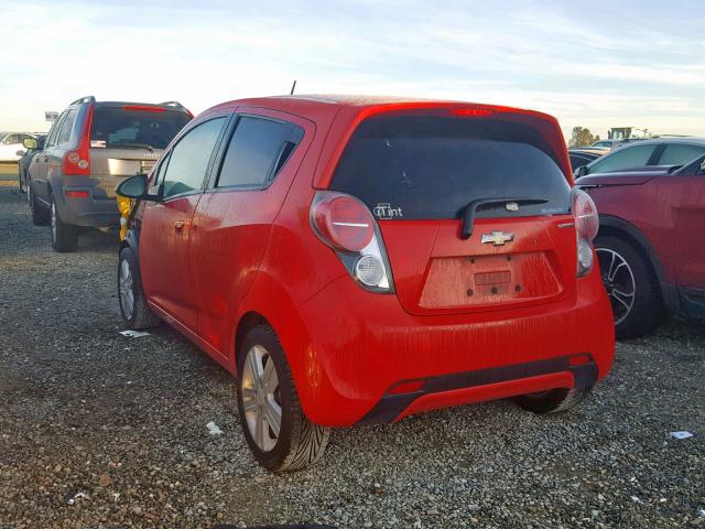 KL8CA6S90DC542401 - 2013 CHEVROLET SPARK LS RED photo 3