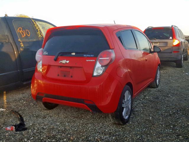 KL8CA6S90DC542401 - 2013 CHEVROLET SPARK LS RED photo 4