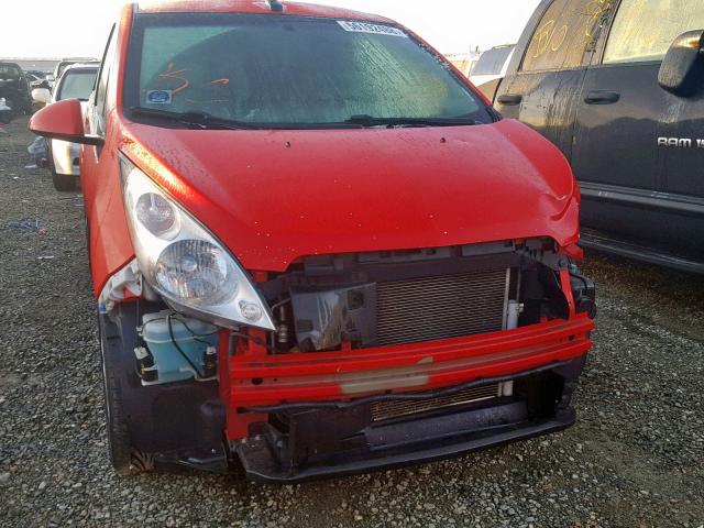 KL8CA6S90DC542401 - 2013 CHEVROLET SPARK LS RED photo 9