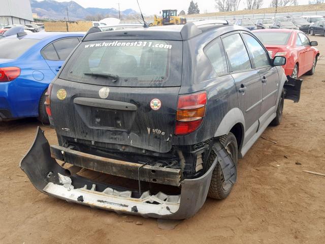 5Y2SL65836Z403718 - 2006 PONTIAC VIBE BLACK photo 4