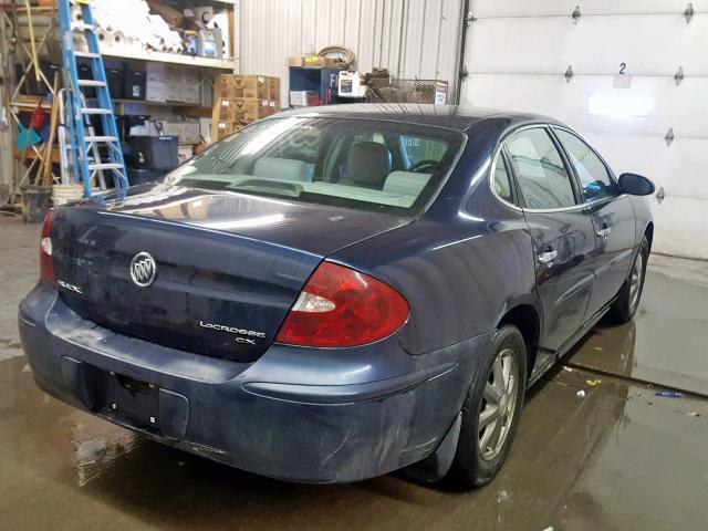 2G4WD552671109837 - 2007 BUICK LACROSSE C BLUE photo 4