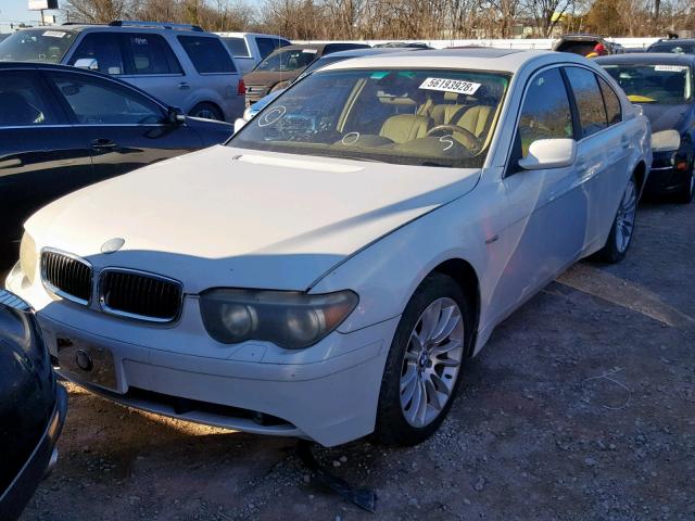 WBAGL63452DP53443 - 2002 BMW 745 I WHITE photo 2