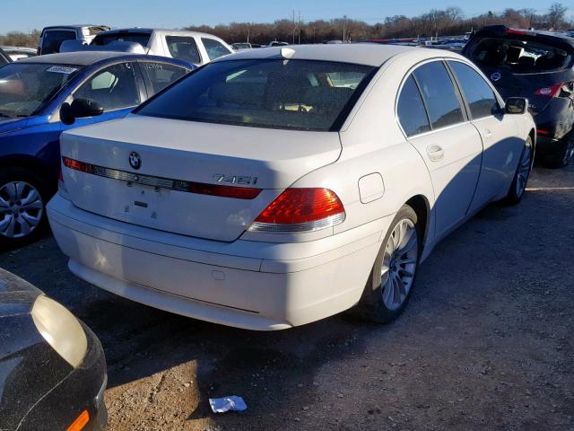 WBAGL63452DP53443 - 2002 BMW 745 I WHITE photo 4