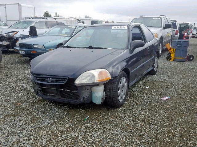 2HGEJ6449WH111378 - 1998 HONDA CIVIC DX GOLD photo 2