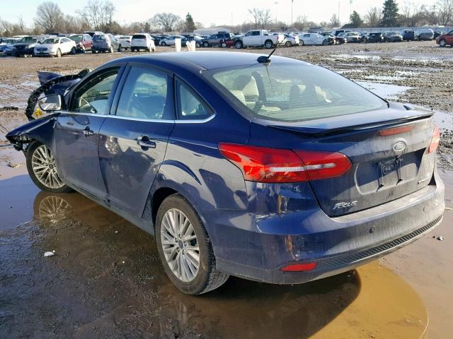 1FADP3J24HL268306 - 2017 FORD FOCUS TITA BLUE photo 3