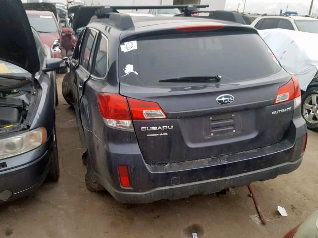 4S4BRCAC6B1316875 - 2011 SUBARU OUTBACK 2. GRAY photo 4