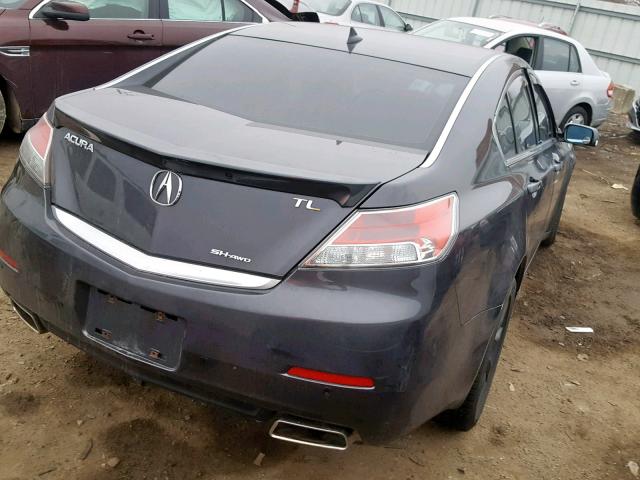 19UUA8F55CA018543 - 2012 ACURA TL GRAY photo 4