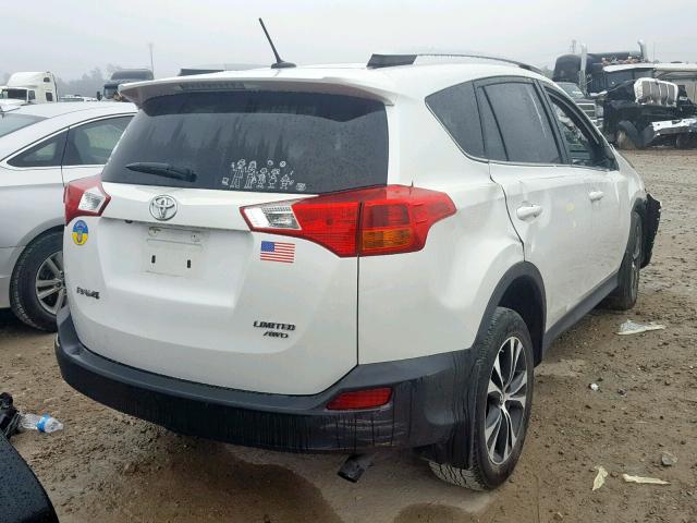 2T3DFREV2FW342207 - 2015 TOYOTA RAV4 LIMIT WHITE photo 4