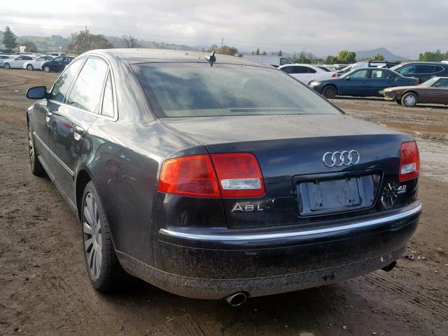 WAUMV44E47N024294 - 2007 AUDI A8 L QUATT BLACK photo 3