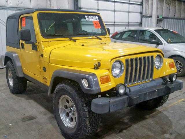 1J4FA49S94P782177 - 2004 JEEP WRANGLER / YELLOW photo 1