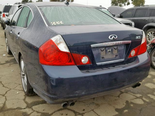 JNKAY01E27M307551 - 2007 INFINITI M35 BASE BLUE photo 3