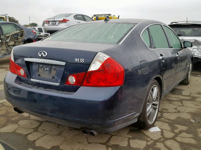 JNKAY01E27M307551 - 2007 INFINITI M35 BASE BLUE photo 4