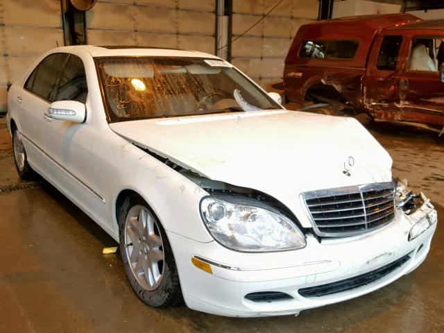 WDBNG75J23A349041 - 2003 MERCEDES-BENZ S 500 WHITE photo 1