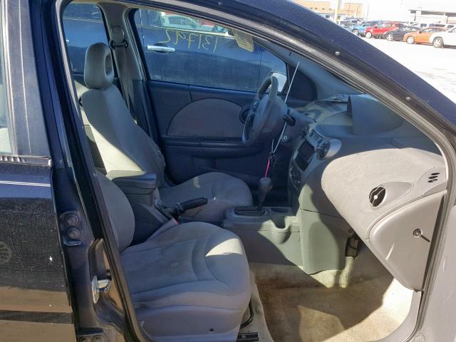 1G8AJ52F14Z186921 - 2004 SATURN ION LEVEL BLACK photo 5