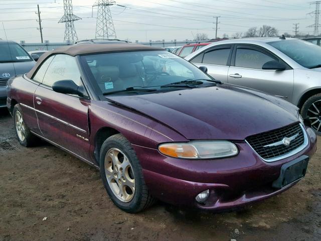 3C3EL55H0XT593871 - 1999 CHRYSLER SEBRING JX PURPLE photo 1