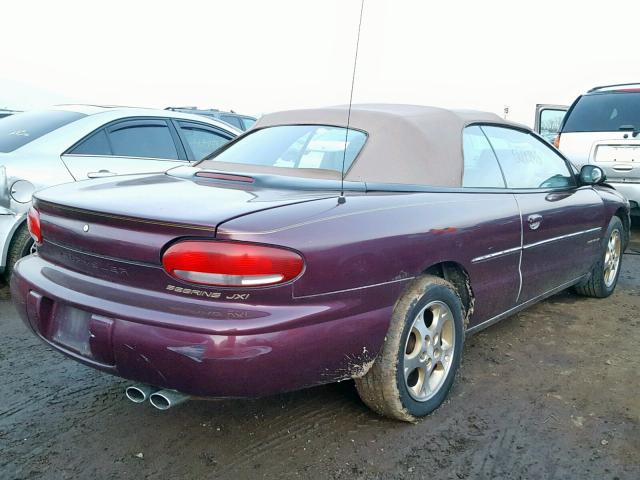 3C3EL55H0XT593871 - 1999 CHRYSLER SEBRING JX PURPLE photo 4