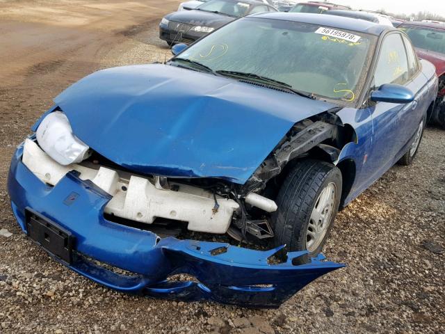 1G8ZY14731Z317615 - 2001 SATURN SC2 BLUE photo 2