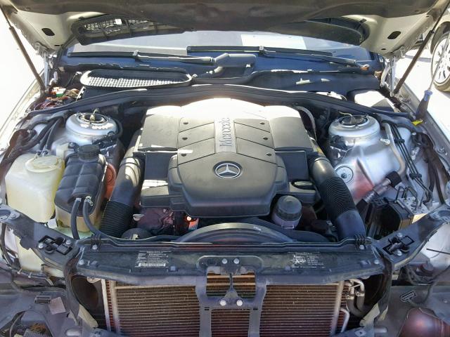 WDBNG70J51A221221 - 2001 MERCEDES-BENZ S 430 SILVER photo 7