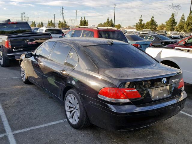 WBAHN83577DT69657 - 2007 BMW 750 BLACK photo 3