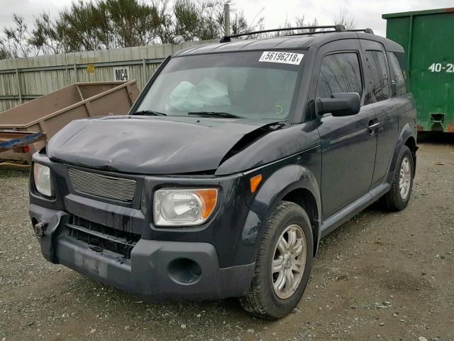 5J6YH28716L017576 - 2006 HONDA ELEMENT EX BLACK photo 2