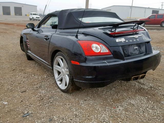 1C3AN55L05X053127 - 2005 CHRYSLER CROSSFIRE BLACK photo 3