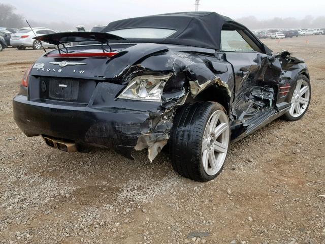 1C3AN55L05X053127 - 2005 CHRYSLER CROSSFIRE BLACK photo 4